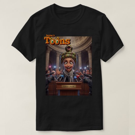 REP. ILHAN OMAR (D) MN - IS A SNAKE T-SHIRT (Design voorkant)