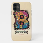 Rep Jouw naam:  graffiti letter "B" Case-Mate iPhone Case (Achterkant)