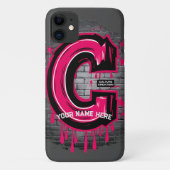 Rep Jouw naam: graffiti letter "C" Case-Mate iPhone Case (Achterkant)