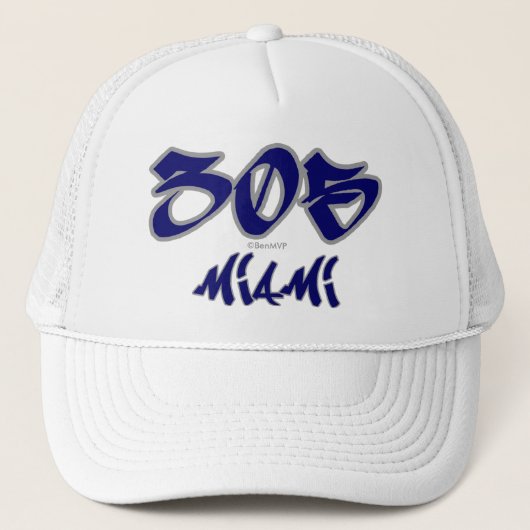Rep Miami (305) Trucker Pet (Voorkant)