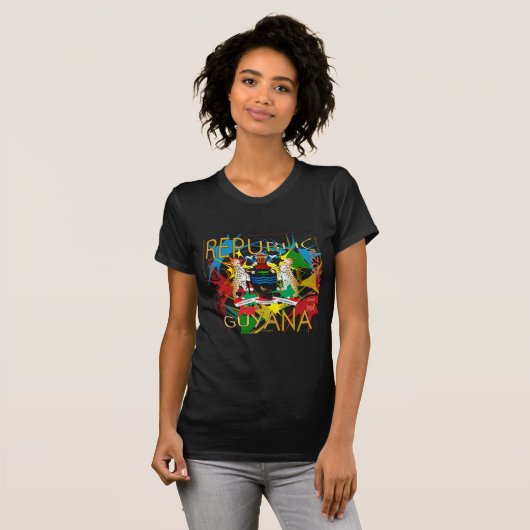 Rep van GUYANA MASHRAMANI L111-2023 T-Shirt (Voorkant volledig)