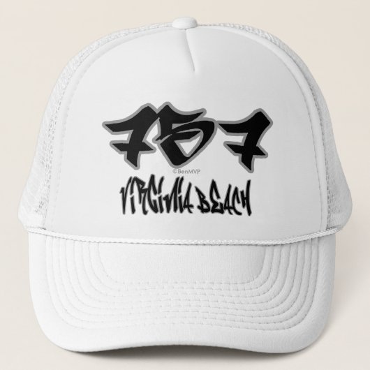 Rep Virginia Beach (757) Trucker Pet (Voorkant)