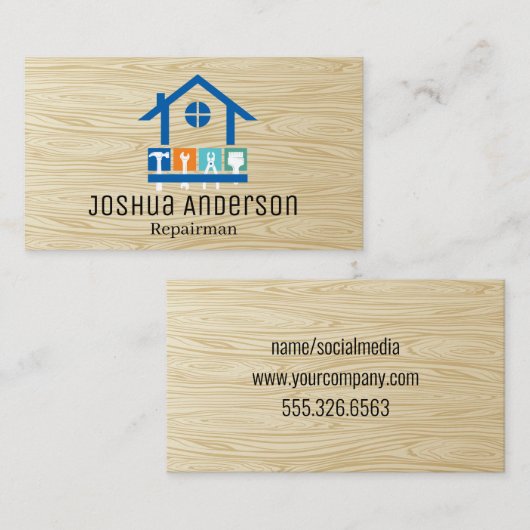 Repair Tools | Appliances | Hand Tools Visitekaartje (Voorkant / Achterkant)