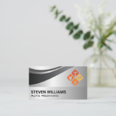 Repair Tools | Mechanic | Metallic Visitekaartje (Staand voorkant)