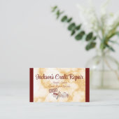 Repair van Bourgogne en marmer Credit Visitekaartje (Staand voorkant)