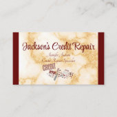 Repair van Bourgogne en marmer Credit Visitekaartje (Voorkant)