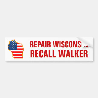 Repair Wisconsin, Recall Walker Bumpersticker