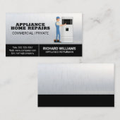 Repairman Fixing HVAC | Handyman Visitekaartje (Voorkant / Achterkant)