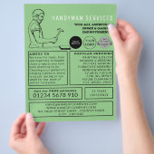  Repairman, Handyman Adverteren Flyer (Hand)