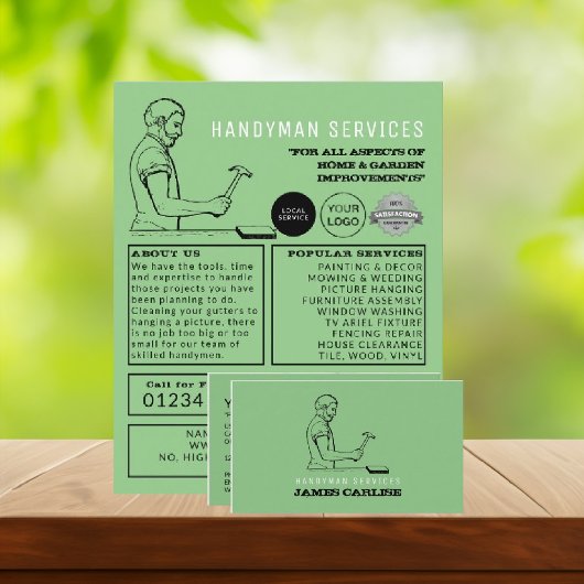  Repairman, Handyman Adverteren Flyer