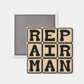 Repairman, Handyman Magneet (Voorkant / Achterkant)