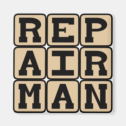Repairman, Handyman Magneet (Voorkant)