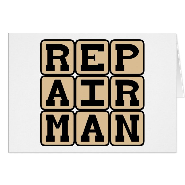 Reparateur, Klusjesman (Voorkant Horizontaal)