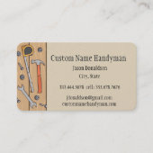 Reparateur, Klusjesman aangepaste QR-code Visitekaartje (Voorkant)