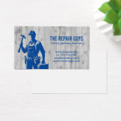 Reparateur met gereedschap visitekaartje (Bureau)