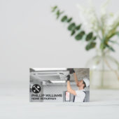 reparateur plafondklimaatregelingsapparatuur visitekaartje (Staand voorkant)