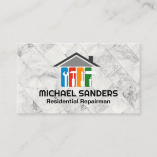 Reparateur Services   Pictogrammen voor handgereed Visitekaartje