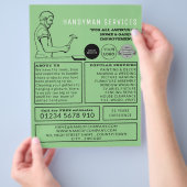 Reparateur uit het verleden, Handyman-advertenties Flyer (Hand)