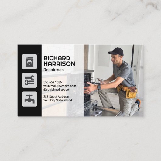 reparateur vaatwasser afsprakenkaartje (Voorkant)