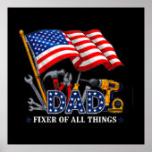 reparateur van alle mechanische dingen papa poster (Voorkant)