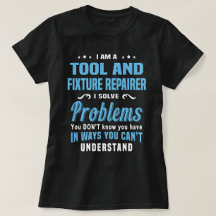 reparateur van werktuigen en armaturen t-shirt