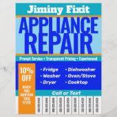 Reparatie apparaat Scheur het telefoonnummer uit Flyer (Voorkant)