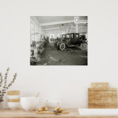 Reparatie auto, begin jaren '00 poster (Keuken)