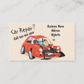 "Reparatie auto?" Visitekaartje (Voorkant)