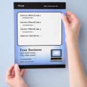 Reparatie computertechnicus flyer (Hand)