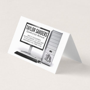 Reparatie computertechnicus visitekaartje