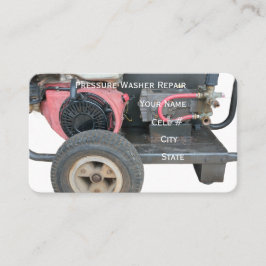 Reparatie drukreiniger visitekaartje