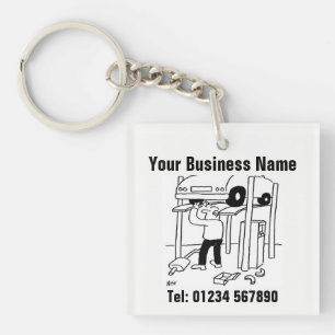 Reparatie en onderhoud van auto's. sleutelhanger