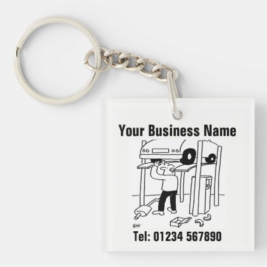 Reparatie en onderhoud van auto's. sleutelhanger (voorkant)