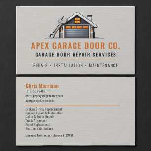 Reparatie Garagedeur Metalen Professioneel Visitekaartje