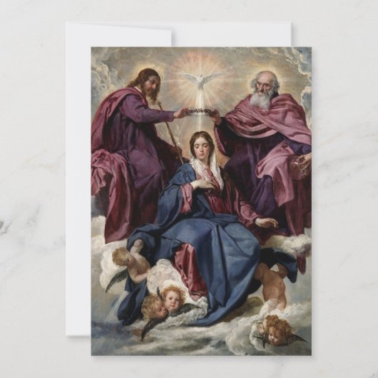Reparatie Intercessie Heilige Trinity Maagd Mary Bedankkaart (Voorkant)