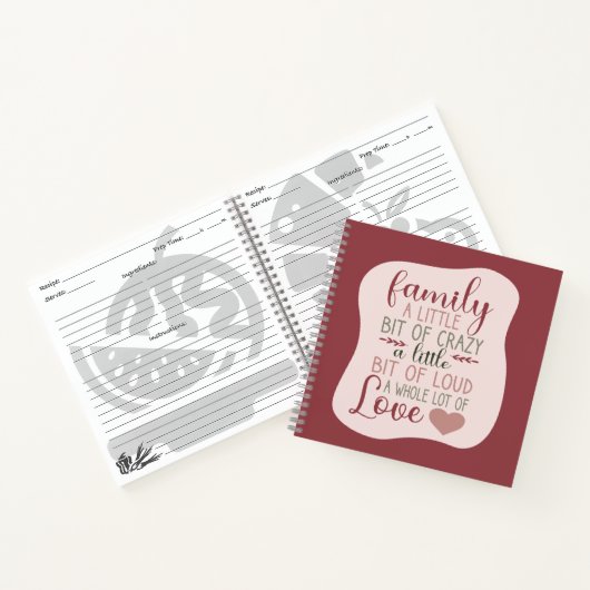 Reparatie met gebitterde droosterdroze familie notitieboek (Binnen)