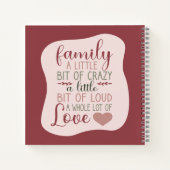 Reparatie met gebitterde droosterdroze familie notitieboek (Achterkant)