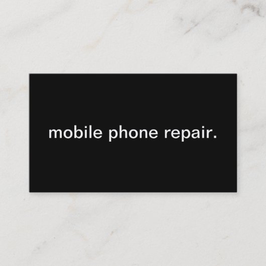 Reparatie mobiele telefoon visitekaartje (Voorkant)