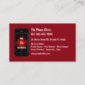 Reparatie mobiele telefoon visitekaartje (Voorkant)