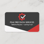 Reparatie monteur QR-code professioneel Visitekaartje (Voorkant)