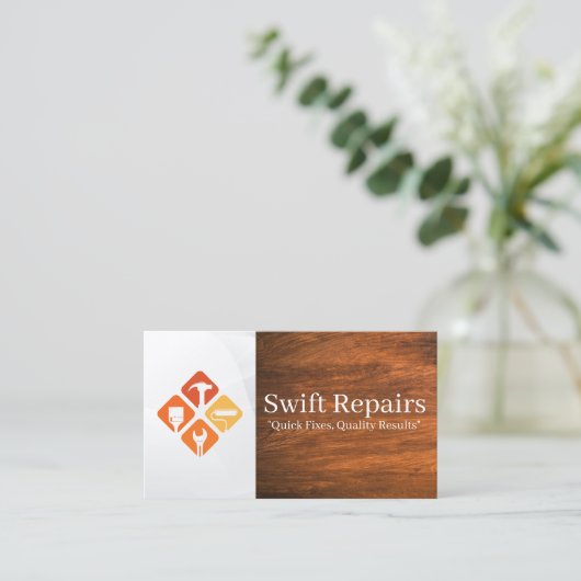 Reparatie Renovatie Hardware Tools Visitekaartje (Staand voorkant)