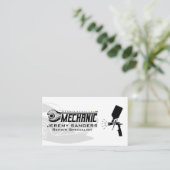 Reparatie Service Monteur Sleutel Spuitpistool Visitekaartje (Staand voorkant)