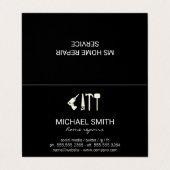 Reparatie thuisservices | Hardwarehulpmiddelen | H Visitekaartje (Buitenkant ongevouwen)