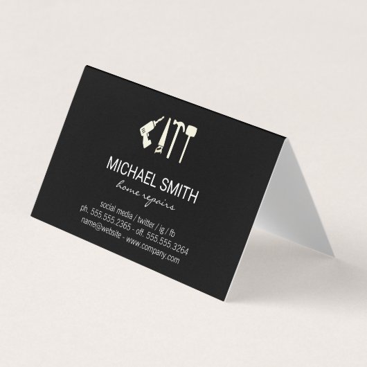 Reparatie thuisservices | Hardwarehulpmiddelen | H Visitekaartje (Voorkant)