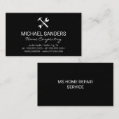 Reparatie thuisservices | Hardwarehulpmiddelen Visitekaartje (Voorkant / Achterkant)