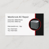 Reparatie van airconditioning visitekaartje (Voorkant)
