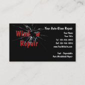 Reparatie van autoglas visitekaartje (Voorkant)