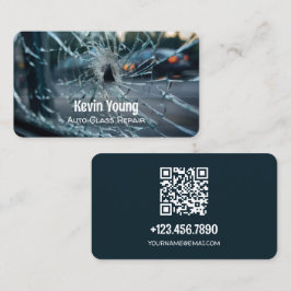 Reparatie van autoglas visitekaartje