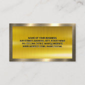 Reparatie van auto's Logo | Goud Metaal Visitekaartje (Achterkant)