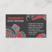 Reparatie van auto's - monteur visitekaartje (Voorkant)